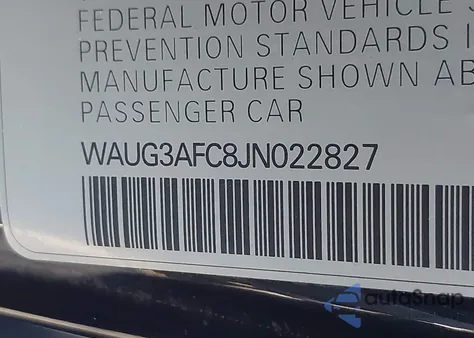 2018 Audi A6 3.0T Premium z USA, uszkodzony, nr VIN WAUG3AFC8JN022827